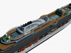 cruise ship majestic princess 3D Model
