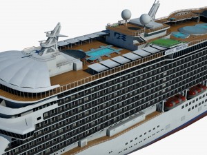 cruise ship majestic princess 3D 模型