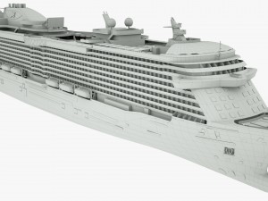 cruise ship majestic princess 3D 模型