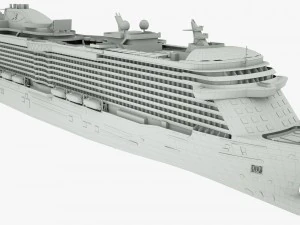 cruise ship majestic princess 3D Model