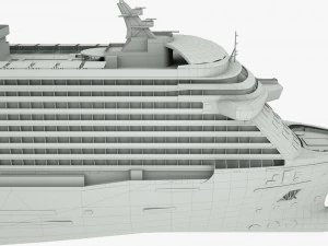 cruise ship majestic princess 3D Model