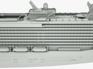 cruise ship majestic princess 3D 模型