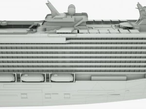 cruise ship majestic princess 3D Model