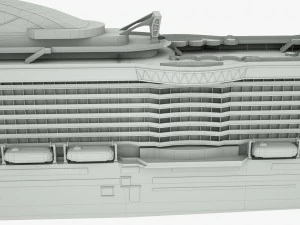 cruise ship majestic princess 3D Model