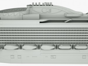 cruise ship majestic princess 3D 模型