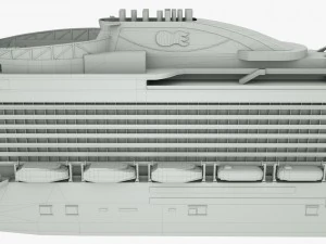 cruise ship majestic princess 3D Model