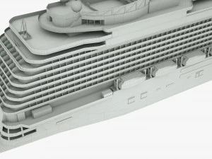 cruise ship majestic princess 3D Model