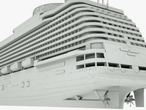 cruise ship majestic princess 3D 模型