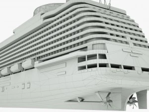 cruise ship majestic princess 3D Model