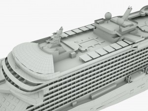 cruise ship majestic princess 3D 模型