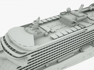 cruise ship majestic princess 3D Model