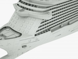cruise ship majestic princess 3D 模型