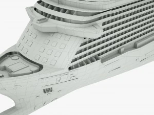 cruise ship majestic princess 3D Model