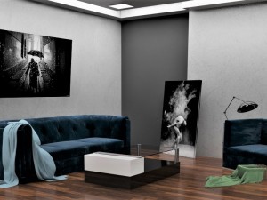 living room Modelo 3D