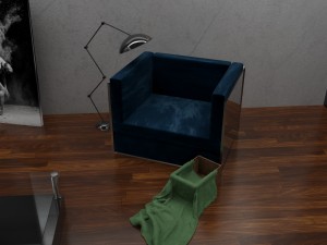 living room Modelo 3D