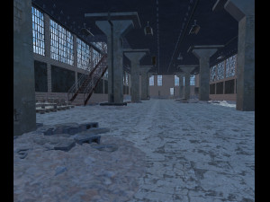 industrial abandoned factory fbx Model 3D