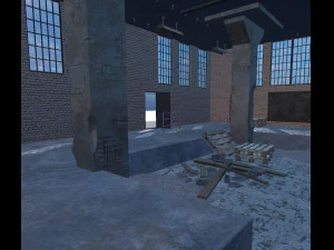industrial abandoned factory fbx 3D Model