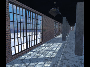 industrial abandoned factory fbx Model 3D