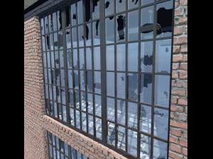 industrial abandoned factory fbx Model 3D