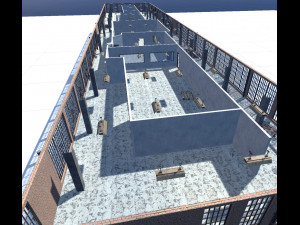 industrial abandoned factory fbx Model 3D