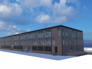industrial abandoned factory fbx Model 3D