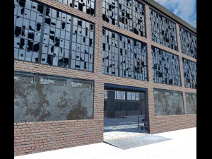 industrial abandoned factory fbx 3D Model