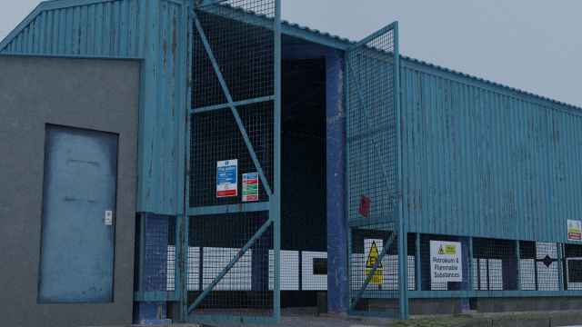industrial barn Modèle 3D .c4d .max .obj .3ds .fbx .stl .blend