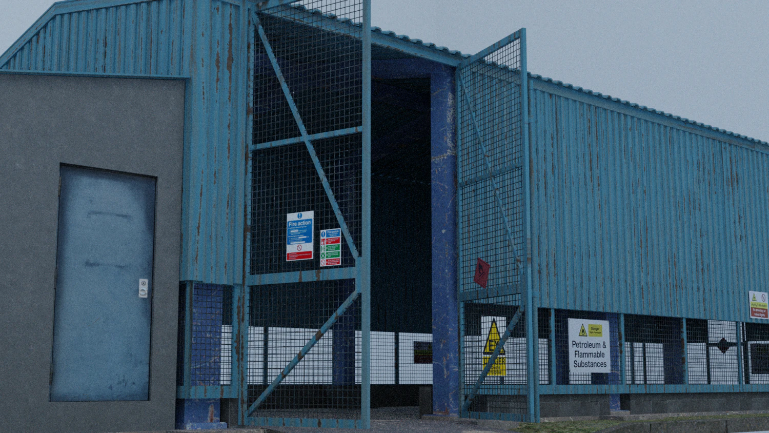 industrial barn 3D Model .c4d .max .obj .3ds .fbx .stl .blend 