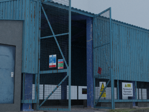 industrial barn Model 3D