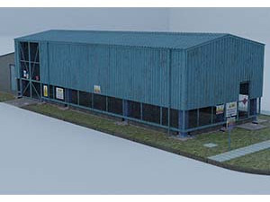 industrial barn Modèle 3D