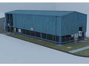 industrial barn 3D Model