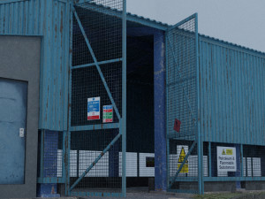 industrial barn Modèle 3D