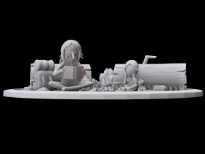adventure time - simon marceline diorama Modèles 3D en vedette