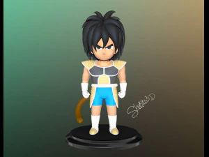 드래곤볼 슈퍼 베이비 브로리 3D 프린트 모델