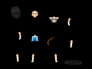 드래곤볼 슈퍼 베이비 브로리 3D 프린트 모델