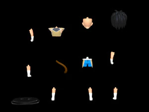 드래곤볼 슈퍼 베이비 브로리 3D 프린트 모델