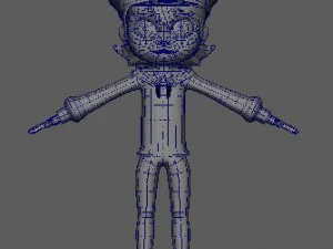 cartoon girl 3D Model