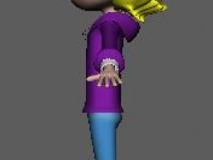 cartoon girl 3D Model