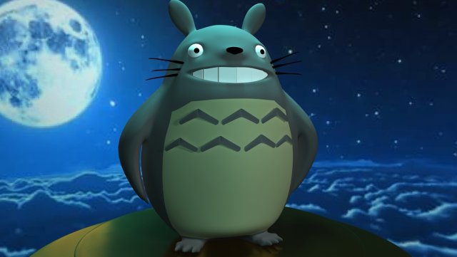 totoro 3D Модель .c4d .max .obj .3ds .fbx .stl .blend 
