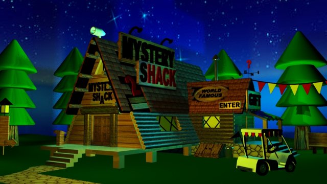 gravityfalls 3D Модель .c4d .max .obj .3ds .fbx .stl .blend 