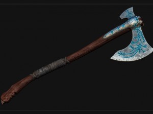 kratos - leviathan axe - god of war 2018 3D 프린트 모델