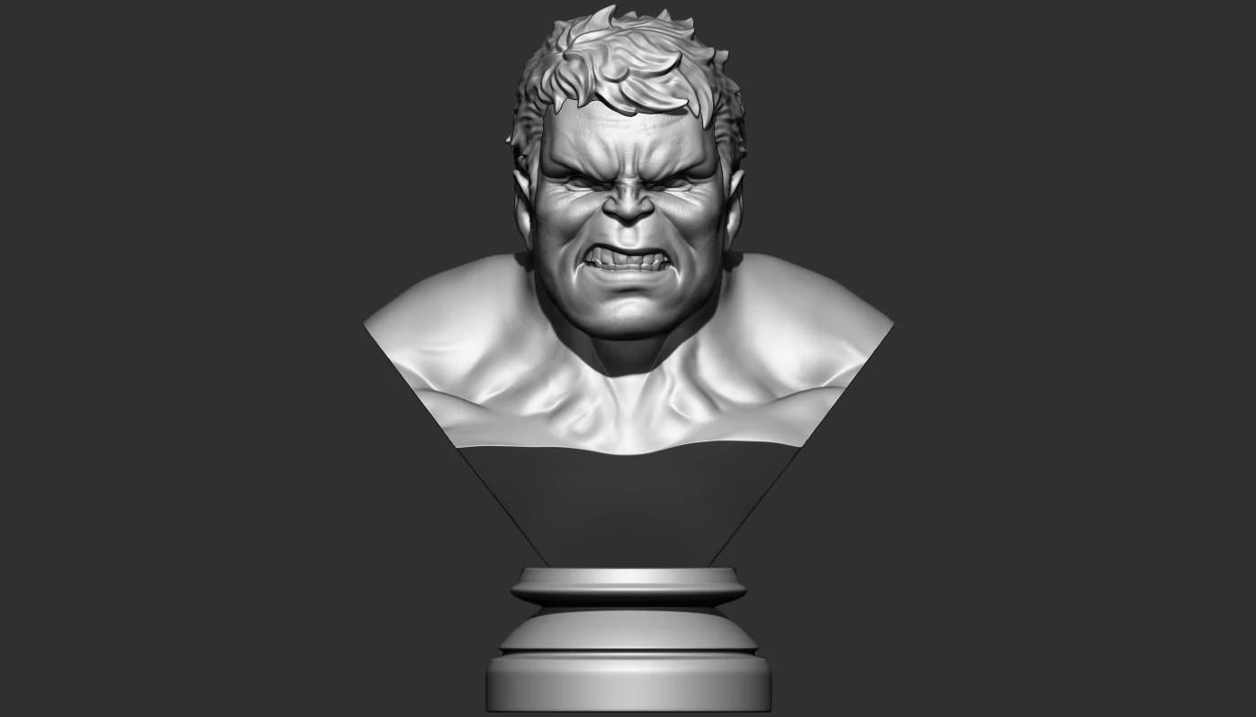 hulk bust 3D Print Model .c4d .max .obj .3ds .fbx .stl .blend 