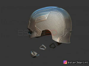 captain america helmet - infinity war - endgame - marvel 3d print model 3D Print Model