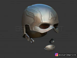 captain america helmet - infinity war - endgame - marvel 3d print model 3D Print Model