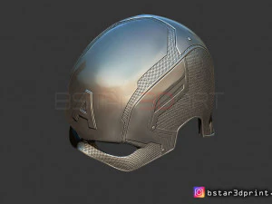 captain america helmet - infinity war - endgame - marvel 3d print model 3D Print Model