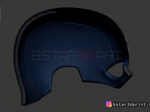 captain america helmet - infinity war - endgame - marvel 3d print model Model Cetak 3D