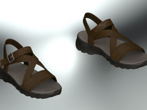 sandal casual realistic 3D Модель