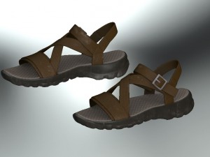 sandal casual realistic 3D Модель