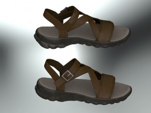 sandal casual realistic 3D Модель