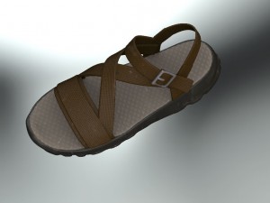 sandal casual realistic 3D Модель